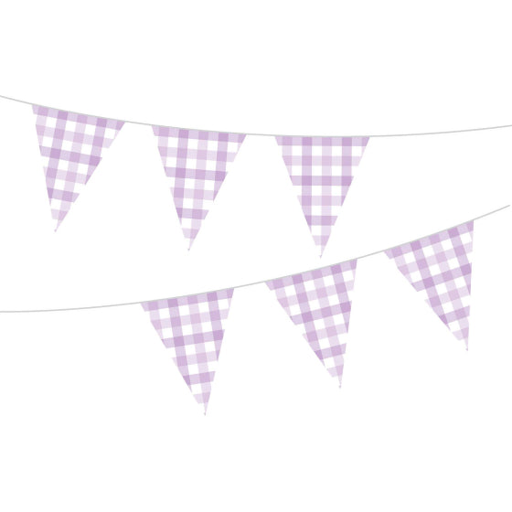 Gingham Paper Bunting