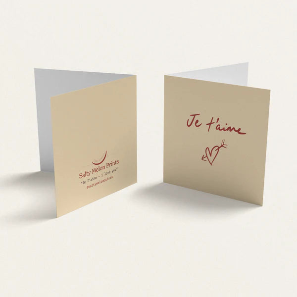 I Love You Mini Card