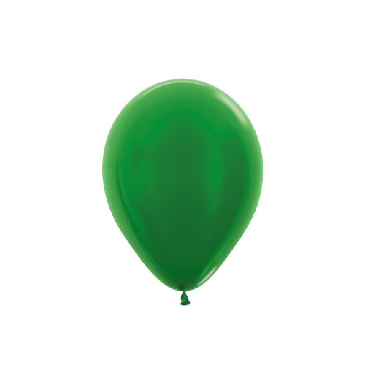 12cm Metallic Green Latex Balloon