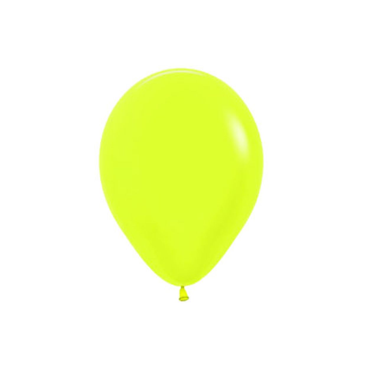 12cm Neon Yellow Latex Balloon