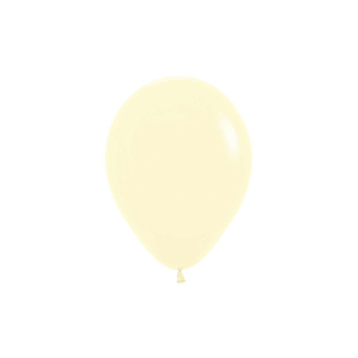 12cm Pastel Matte Yellow Latex Balloon