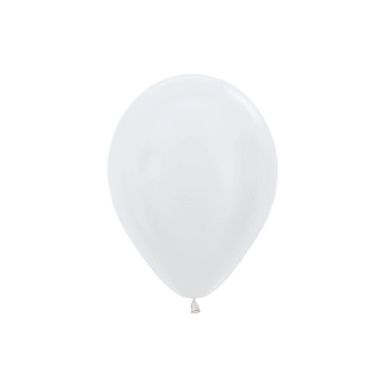 12cm Satin White Latex Balloon