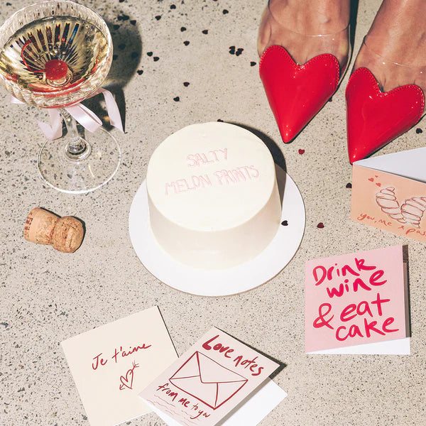 Drink Wine & Eat Cake Mini Card