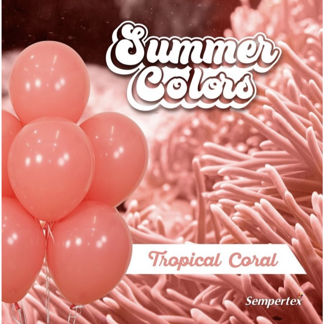 12cm Fashion Tropical Coral Latex Balloon
