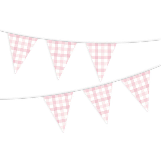 Gingham Paper Bunting