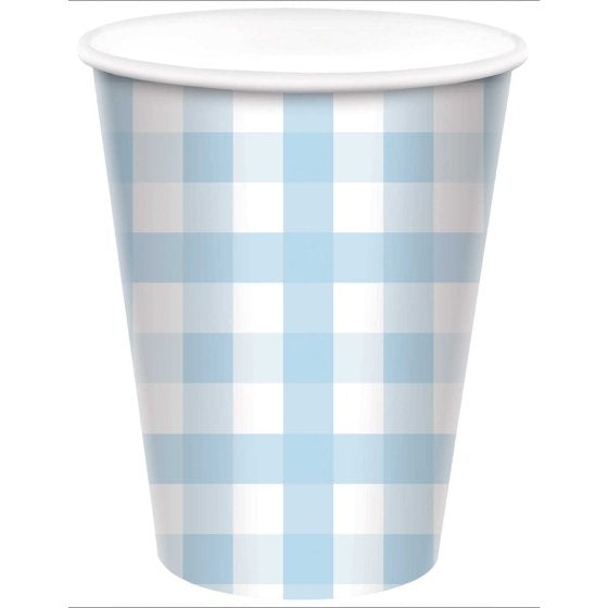 Gingham 266ml Paper Cup