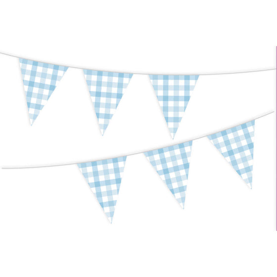 Gingham Paper Bunting