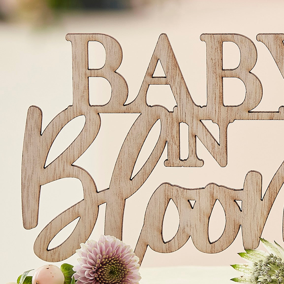 Baby in Bloom Cake Topper