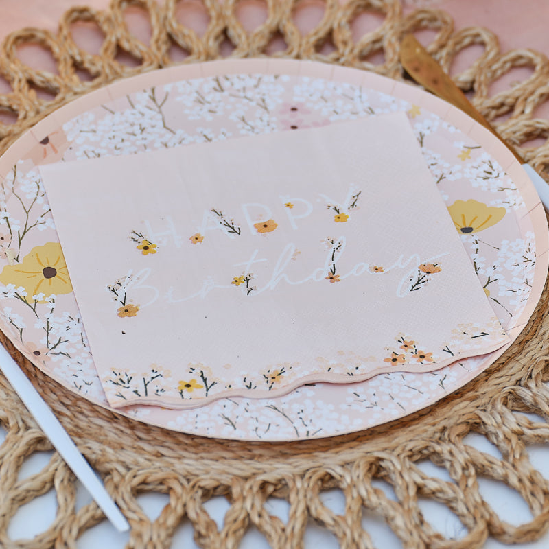 Birthday Bloom Napkins