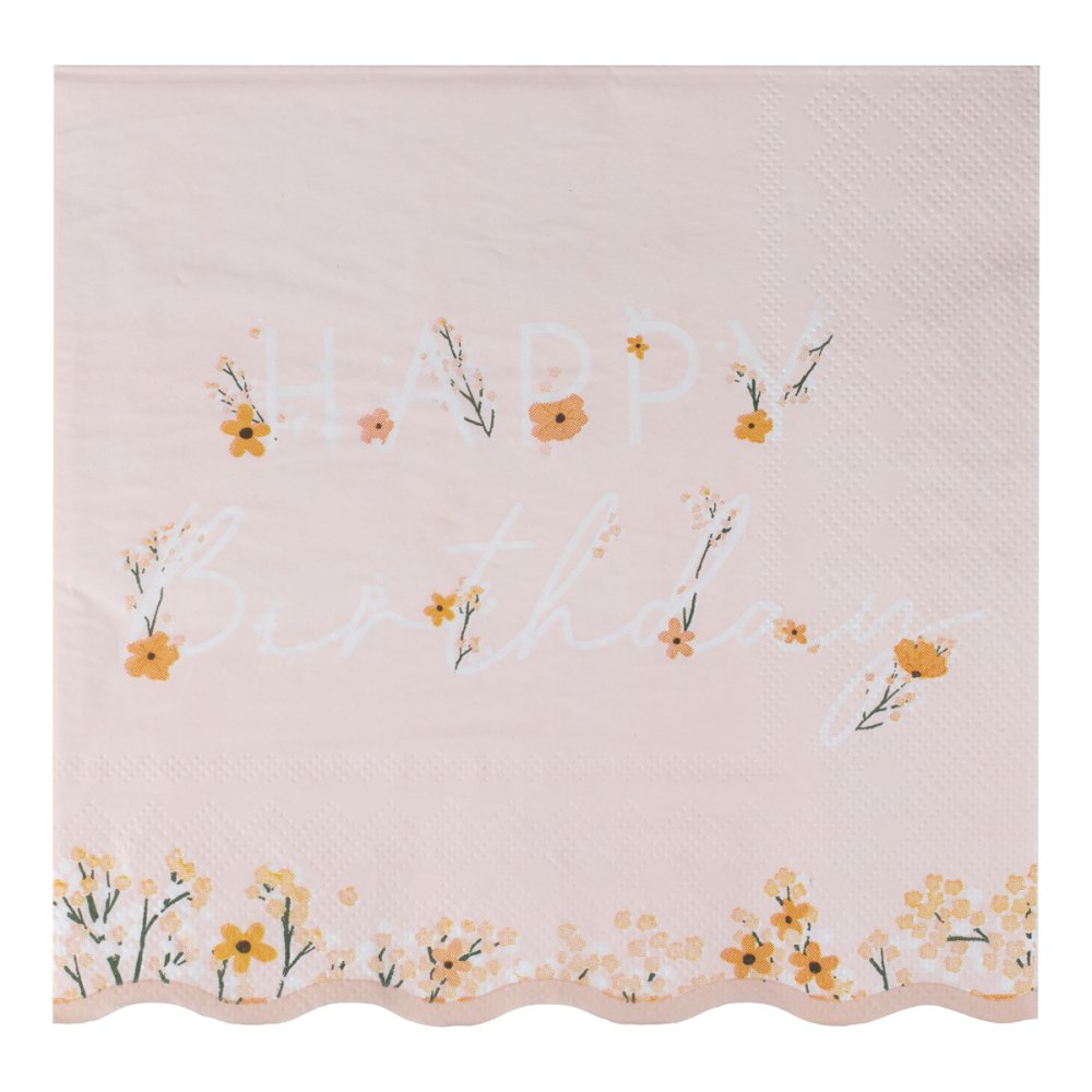 Birthday Bloom Napkins