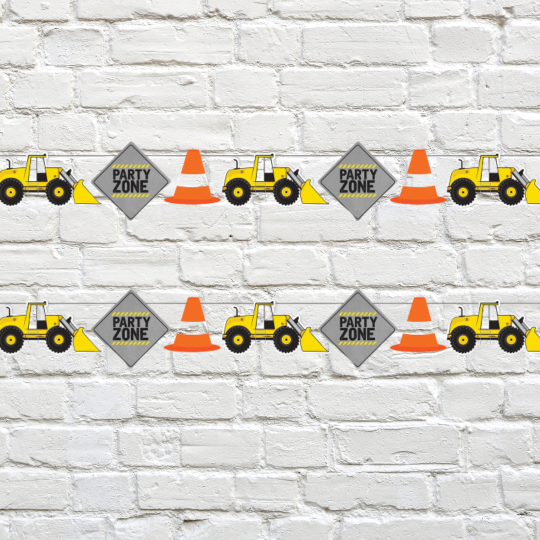 Construction Garland Banner