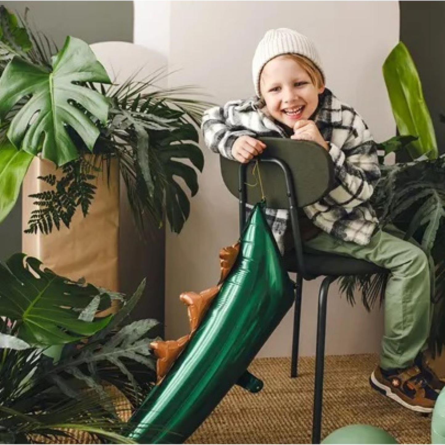 Dinosaur Tail 79cm x 35cm Foil Balloon