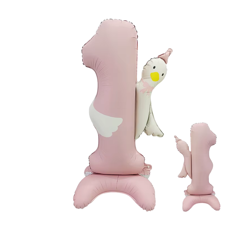 Standing Duck Number 1 Balloon (air filled)