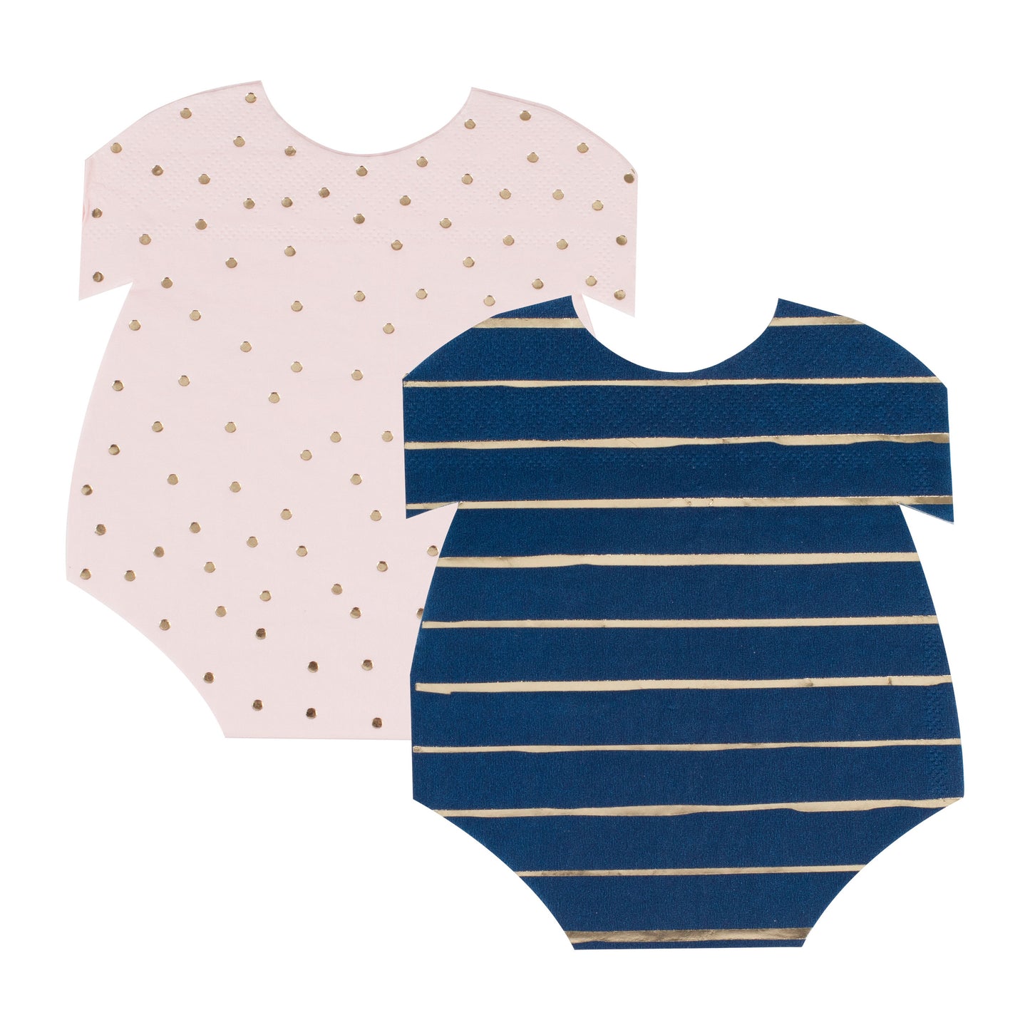 Gender Reveal Gold Foiled Pink and Navy Mixed Napkins