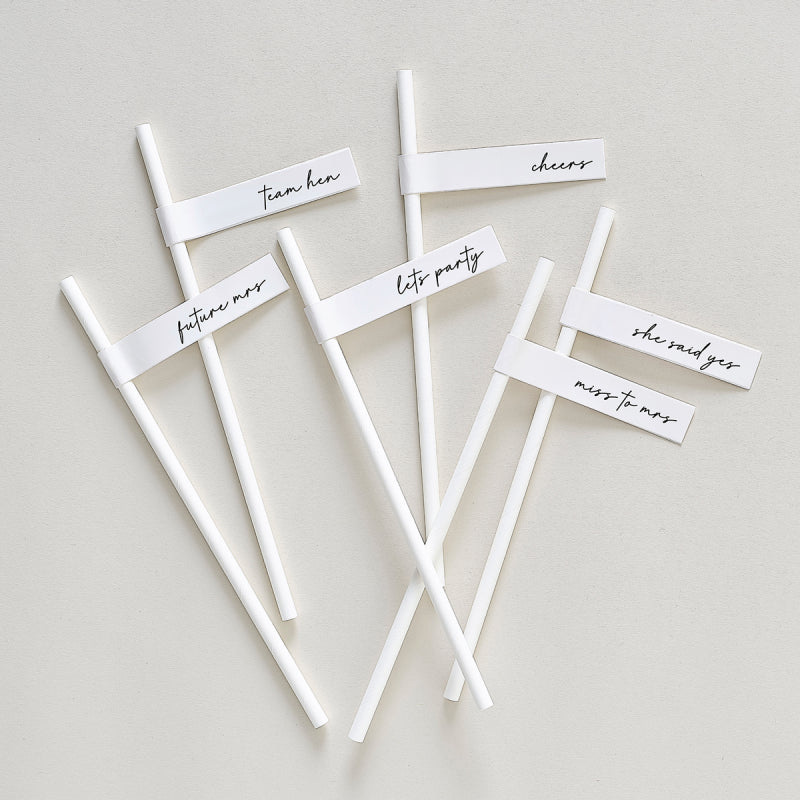 Hen Party Paper Straws