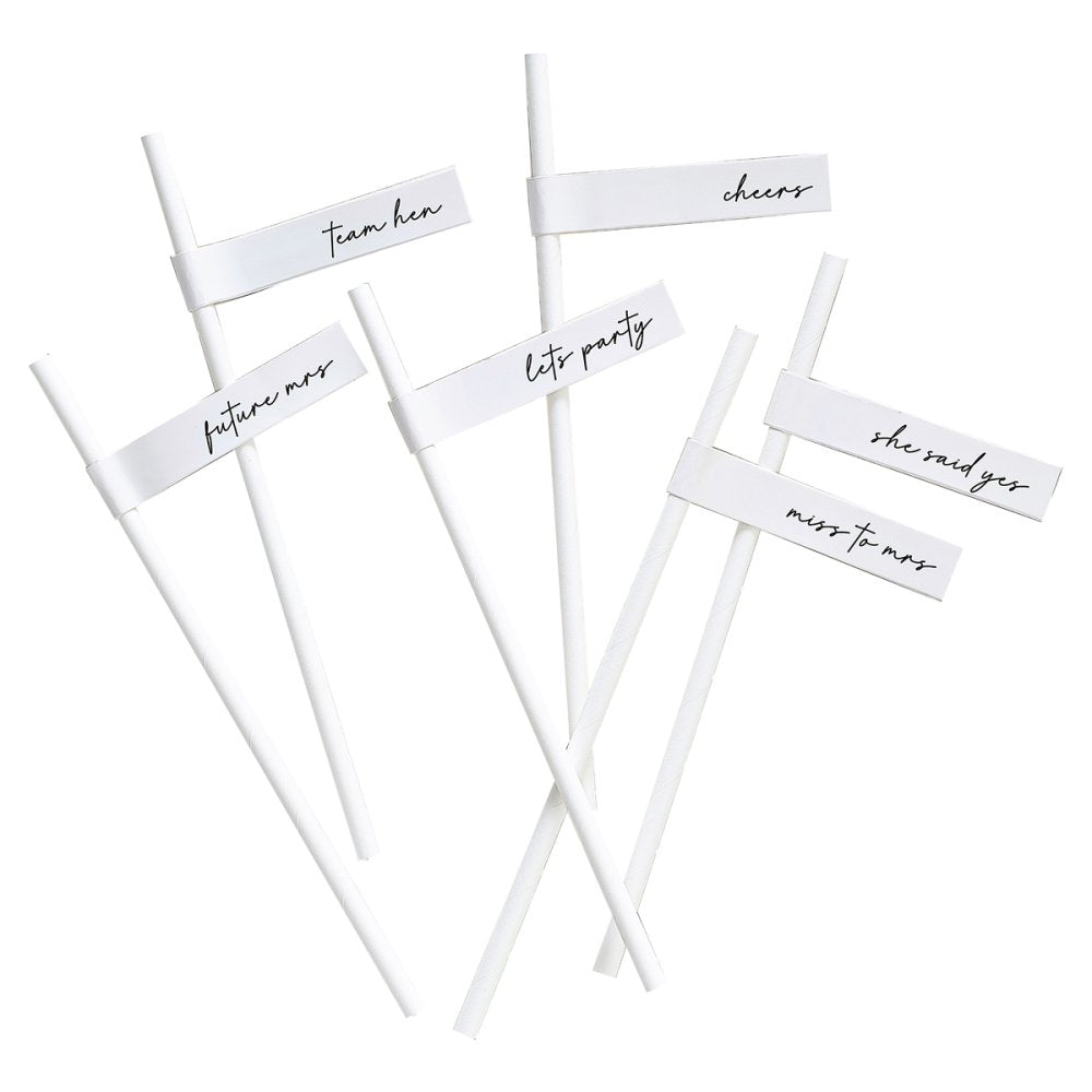 Hen Party Paper Straws
