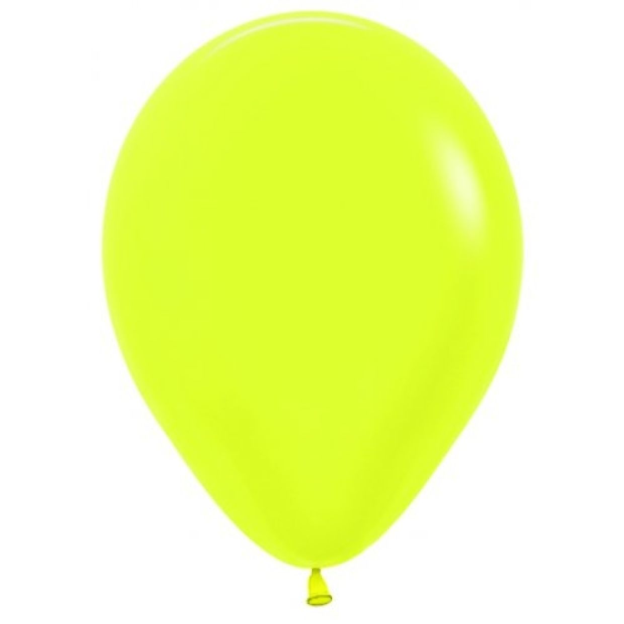 30cm Neon Yellow Latex Balloon