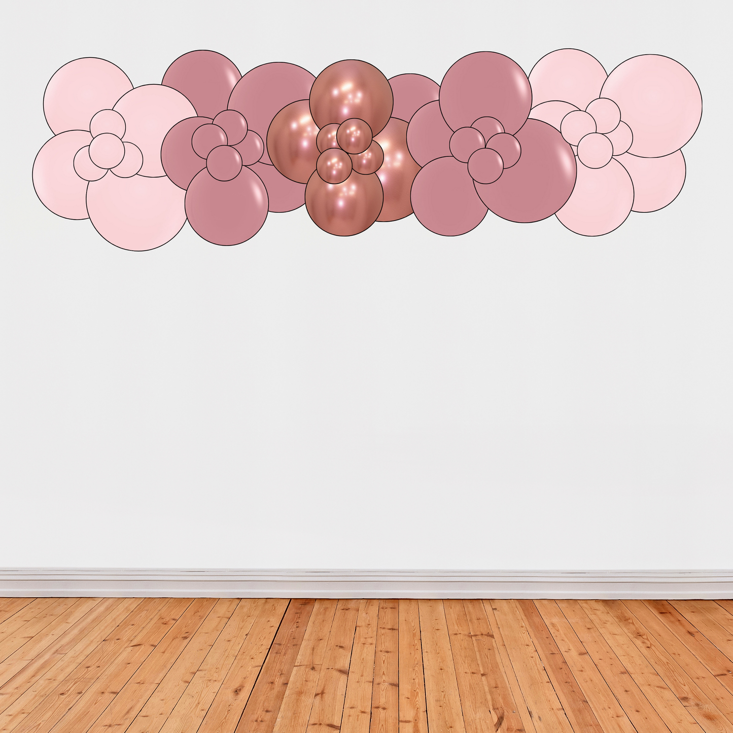 Rose Gold Pinks Grab & Go Garland