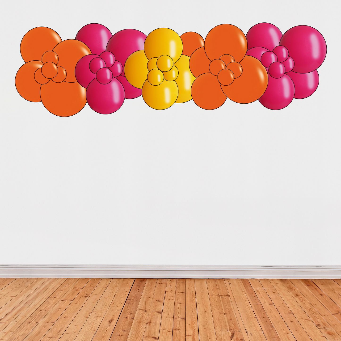 Pink Sunrise Drop & Go Garland