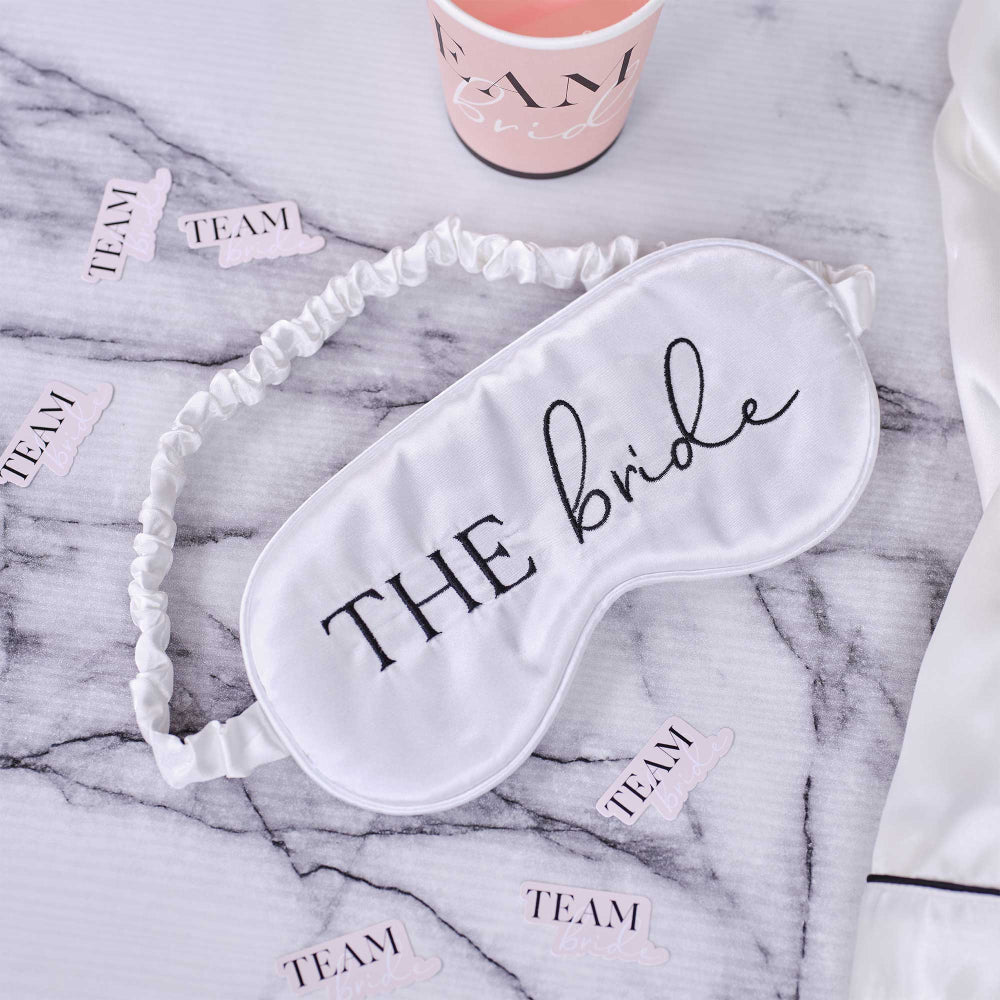 Future Mrs White Bride Sleep Mask