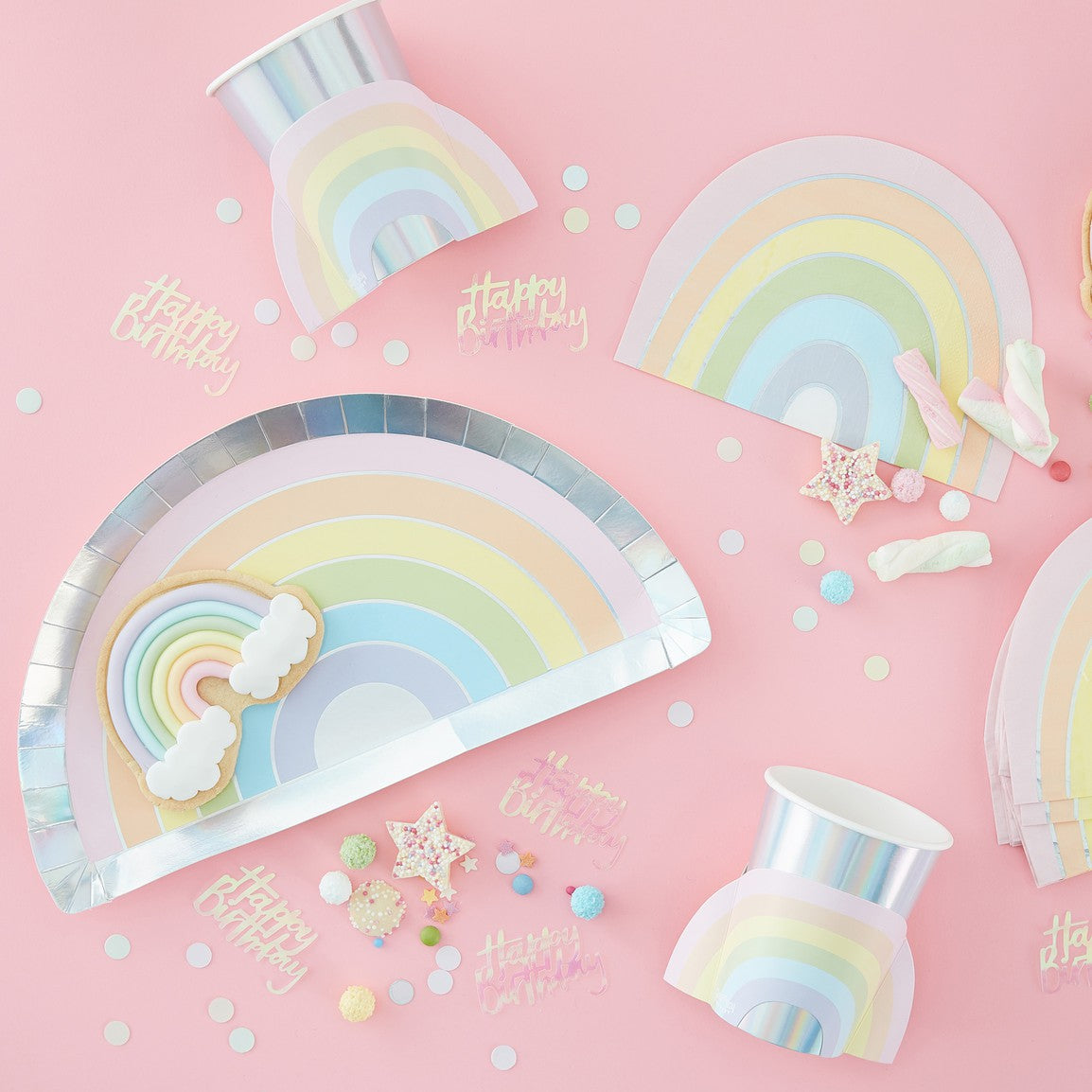 Pastel Rainbow Plate
