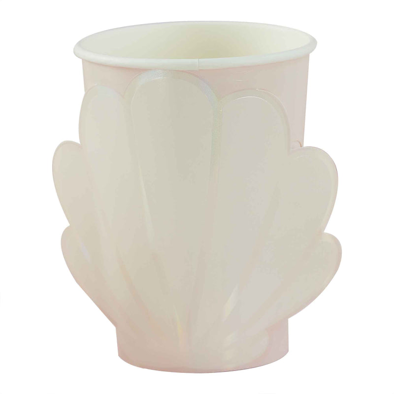 Mermaid 266ml Paper Cups Pop Out Shell