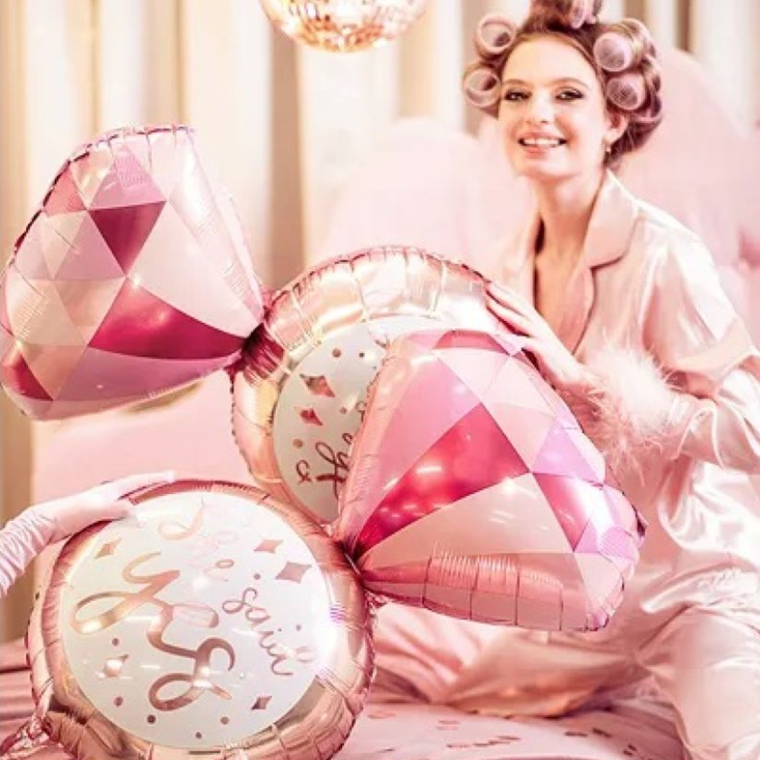She Said Yes Ring 41cm x 72cm Foil Balloon