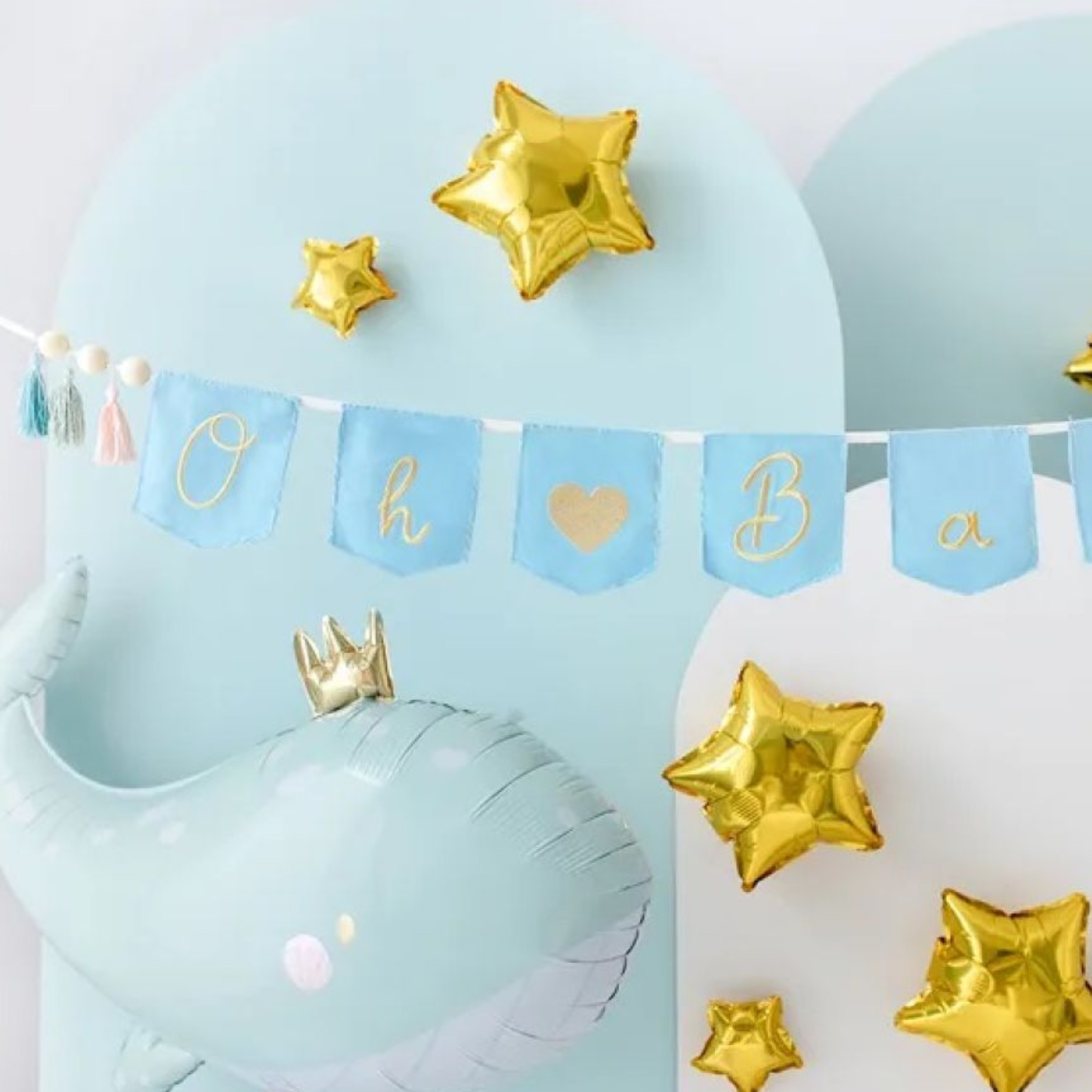 Whale 93cm x 60cm Foil Balloon