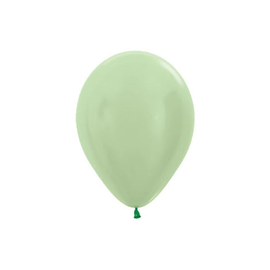 12cm Satin Green Latex Balloon