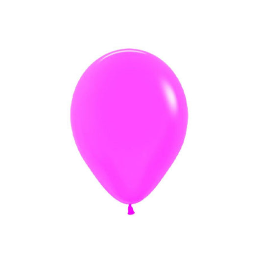 12cm Fashion Neon Fuchsia Latex Balloon