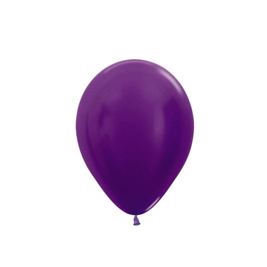 12cm Metallic Purple Violet Latex Balloon