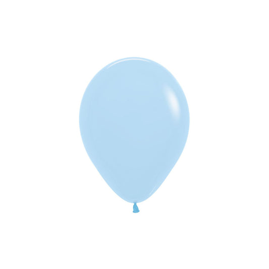 12cm Pastel Matte Blue Latex Balloon