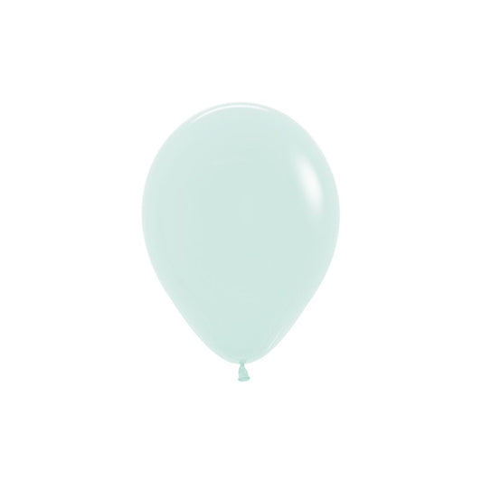 12cm Pastel Matte Green Latex Balloon