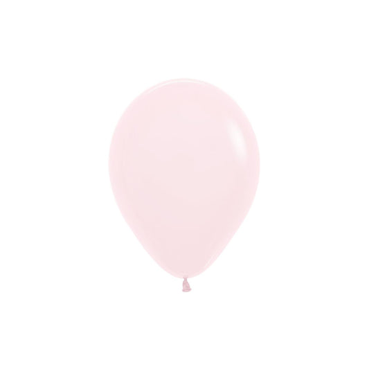 12cm Pastel Matte Pink Latex Balloon