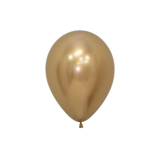 12cm Reflex Gold Latex Balloon