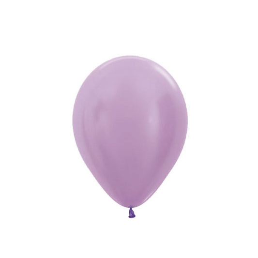 12cm Satin Lilac Latex Balloon