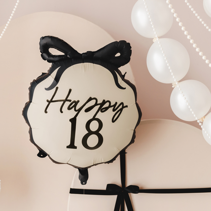 Happy 18 Bow Balloon