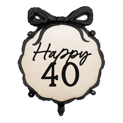 Happy 40 Bow Balloon