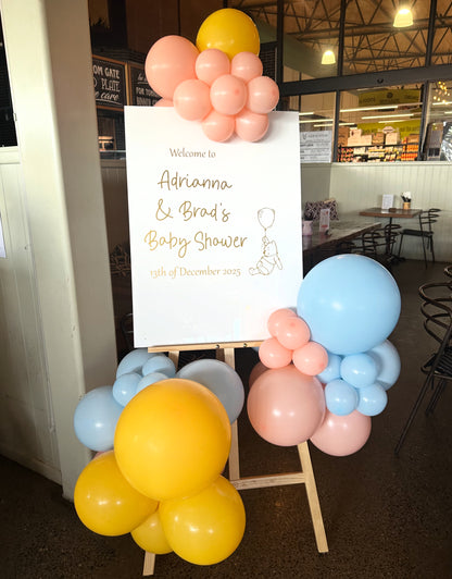 Sign, Easel & Garland Package