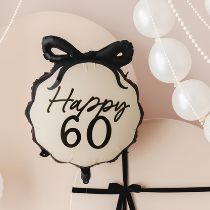Happy 60 Bow Balloon