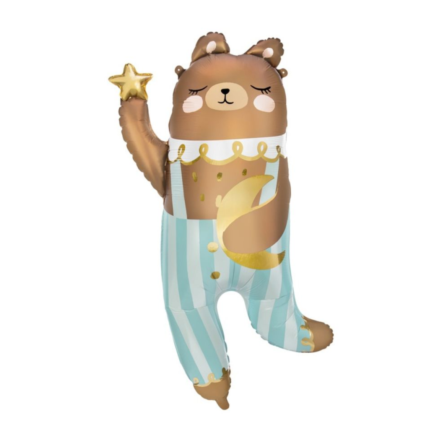 Bear in Overalls 72cm x 104cm Foil Balloon