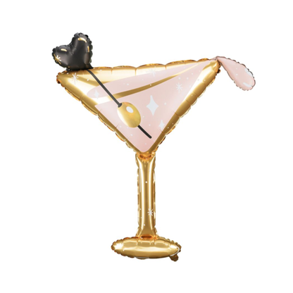 Cocktail Glass 126cm x 93cm Foil Balloon