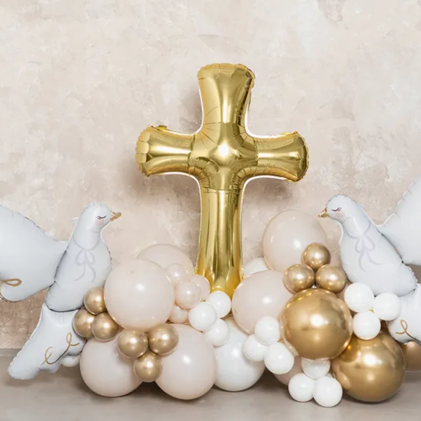 Gold Cross 91cm x 63cm Foil Balloon