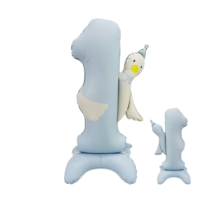 Standing Duck Number 1 Balloon (air filled)