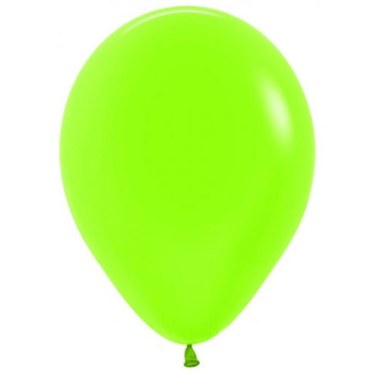 30cm Neon Green Latex Balloon