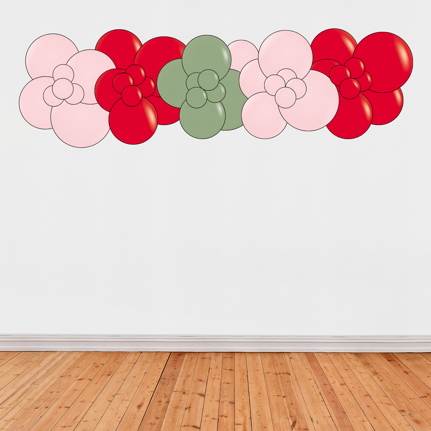 Berry First Birthday Drop & Go Garland