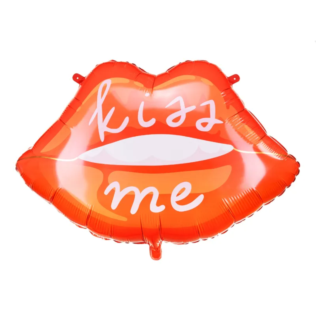 Kiss Me Lips 87 x 65cm Foil Balloon