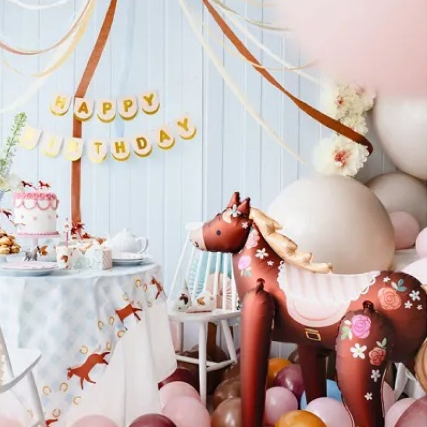 Horse 110cm x 126cm Foil Balloon