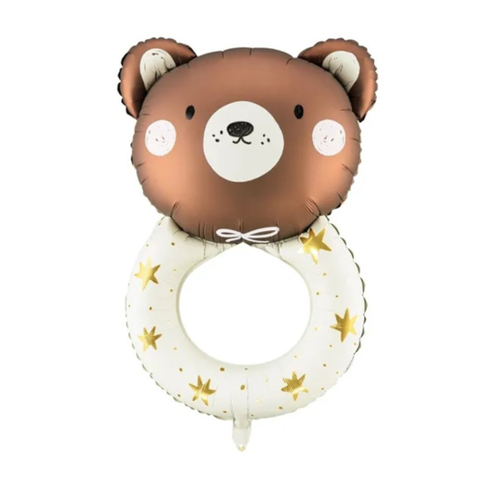 Teddy Rattle 61cm x 88cm Foil Balloon