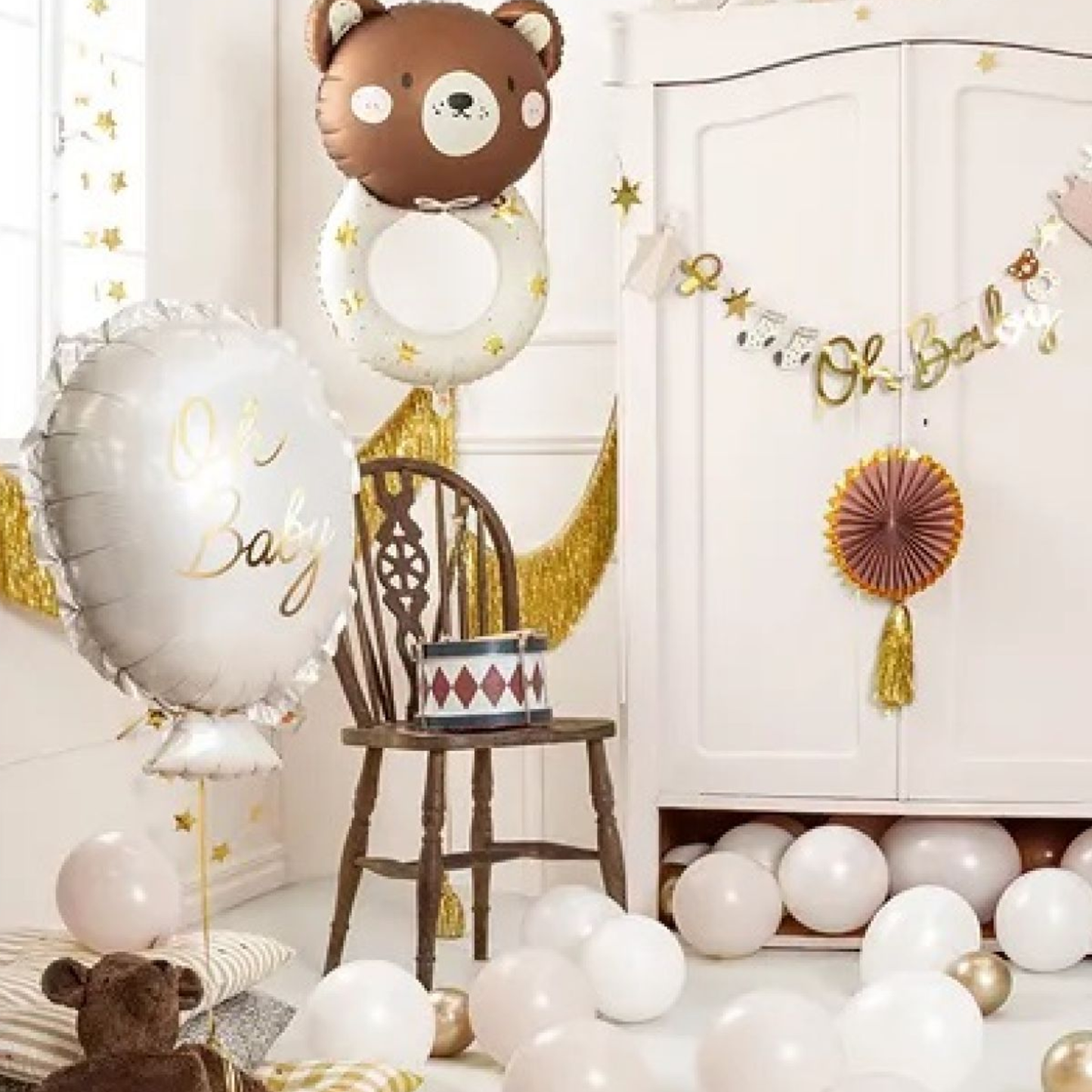 Teddy Rattle 61cm x 88cm Foil Balloon